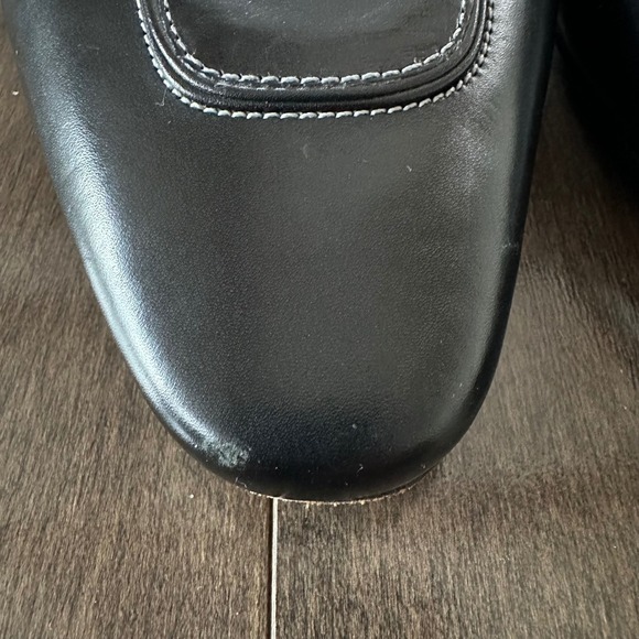 Cole Haan City Women's Leather Mule Coquette Bow Girly Feminine Black 8.5 - Picture 8 of 9